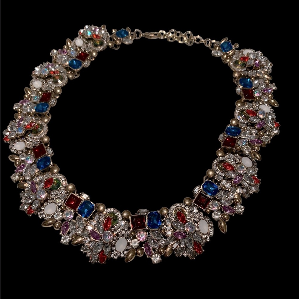 🩷COLORFUL GLASS CRYSTAL NECKLACE🩷 - Picture 2 of 4